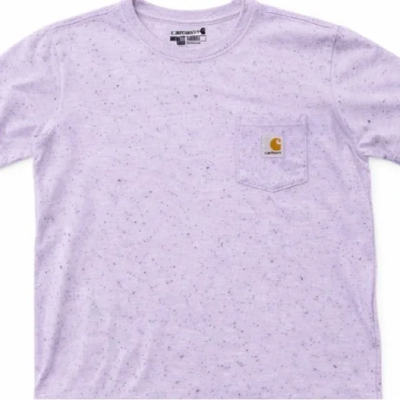 Carhartt Light Purple Speckled Pocket Tee - Picture 1 of 3
